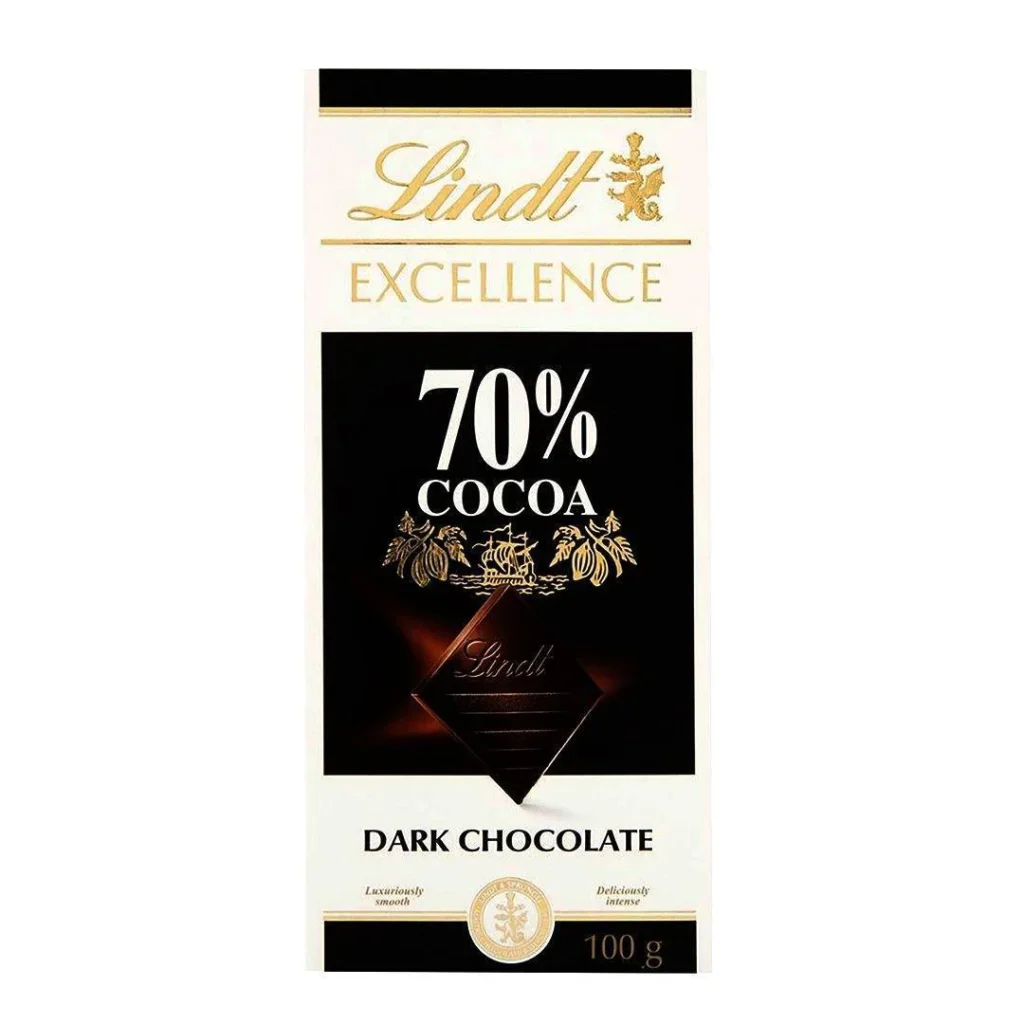 Lindt 70% dark chocolate for brain health